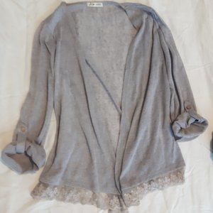Summer Cardigan with lace trim